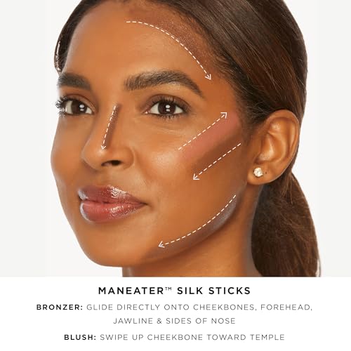 tarte maneater silk stick bronzer – Buildable Lightweight Cream Bronzer, Natural Matte Finish, Vegan & Cruelty-Free, full size, dusk