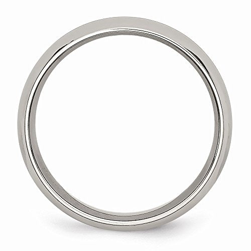 Sonia Jewels Titanium Yellow IP-Plated Grooved 6mm Wedding Band Ring Comfort-Fit Size 11.5