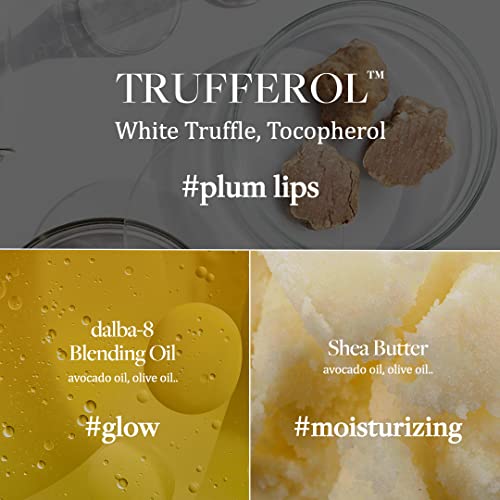 d'alba Piedmont Italian White Truffle Nourishing Serum Lip Balm, Vegan Skincare, Hydrating Lip Care with White Truffles for All Skin Types, Glowy Finish, Safe for Sensitive Skin