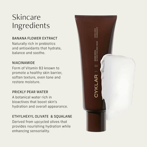 CYKLAR Nourishing Body Cream - 48-Hr Moisture Lotion – Sacred Santal, 8oz