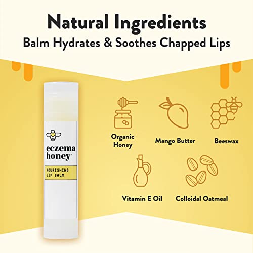 ECZEMA HONEY Nourishing Lip Balm, Daily Lip Moisturizer for Dry Lips (1 Ct)