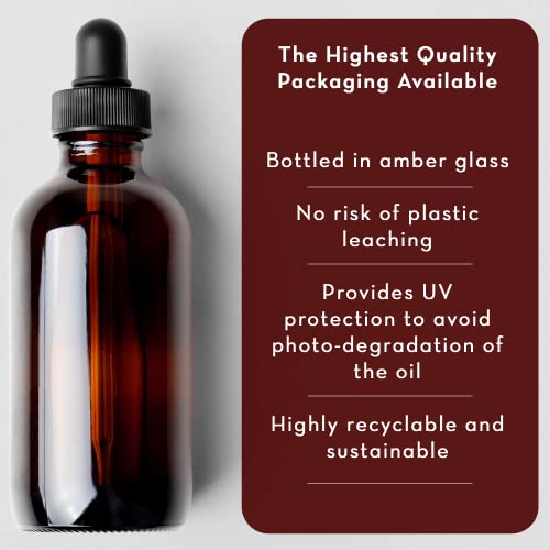 Organic Fractionated Coconut Oil, Carrier Oil with Dropper, 4 fl oz
