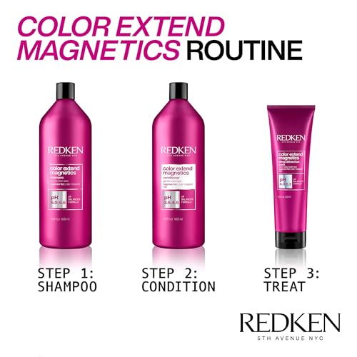 Redken Color Extend Magnetics Shampoo – For Color-Treated, 33.8 Fl Oz