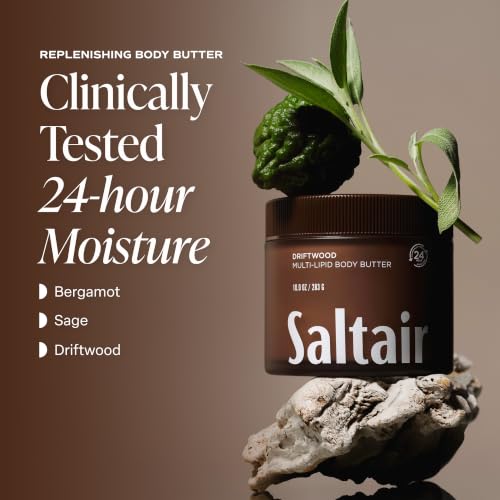 Saltair Multi-Lipid Body Butter | Driftwood Ceramide Cream | 10 oz