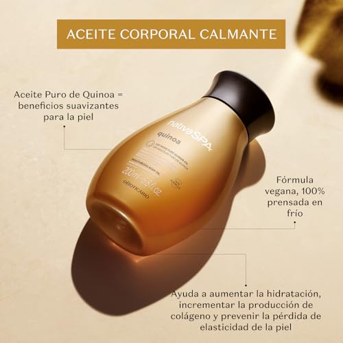 Nativa SPA by O Boticario Quinoa Hydrating Body Oil, Soft and Healthy Skin, 6.8 oz. (200 ml)
