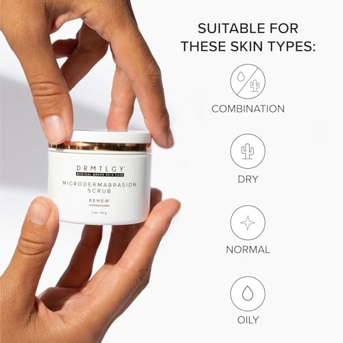 DRMTLGY Microdermabrasion Scrub | Gentle Facial Exfoliating Scrub