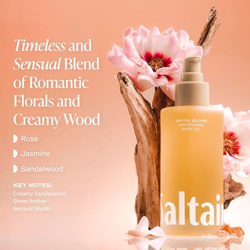 Saltair Nourishing Body Oil | Lightweight Body Glow | Santal Bloom, 4 oz