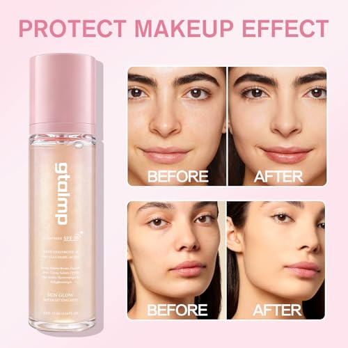 Glitter Sunscreen Spray SPF 50, Sheer Face & Body Setting Mist, 2.54 fl oz