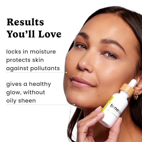 Timeless Squalane Oil 100% Pure, Plant-Based Dry Oil, 2 fl oz
