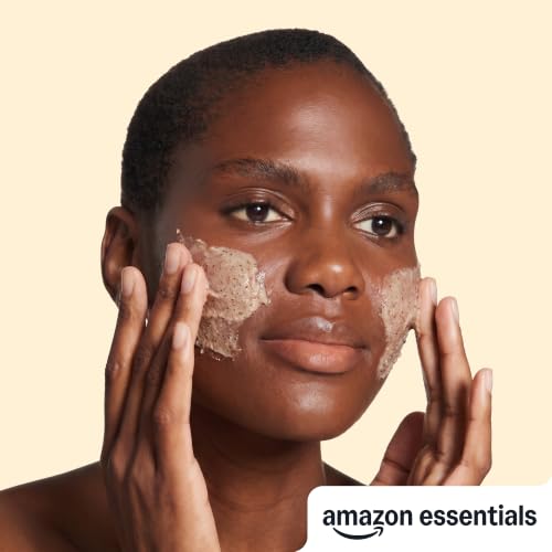 Amazon Essentials Exfoliating Apricot Face Scrub, Facial Cleanser, 6 Fluid Ounce