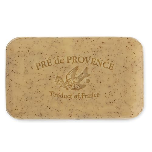 Pre de Provence Artisanal French Moisturizing Soap Bar, Shea Butter Enriched, Quad Milled for Long Lasting Rich Smooth Lather, 5.3 Ounce, Honey Almond