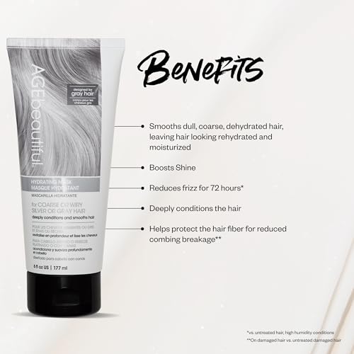 AGE beautiful Deep Conditioning Hair Mask for Coarse, Silver & Gray Hair