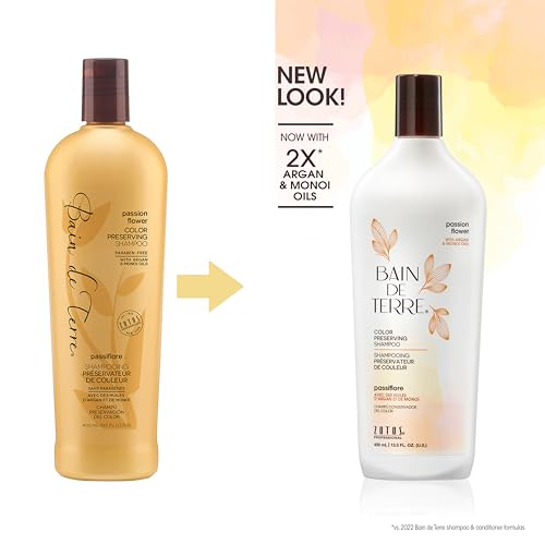 Bain de Terre Passion Flower Color Preserving Shampoo, 13.5 Fl Oz