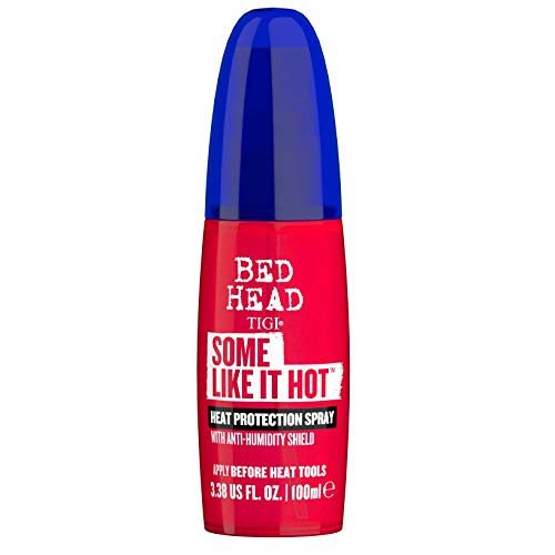TIGI Bed Head Some Like It Hot Heat Styling and Protection Spray with Anti-Humidity Shield, Tames Frizz and Reduces Breakage, 3.38 fl oz