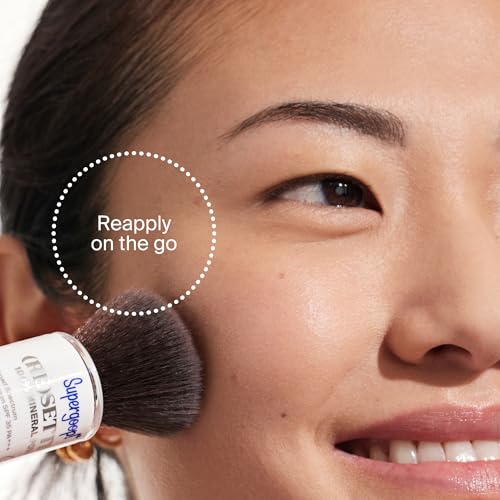 Supergoop! (Re) setting Face Powder SPF 35, Medium - Broad Spectrum Mineral Sunscreen - 0.15 oz - Shine Control, Matte Finishing, On-the-Go Sun Protection