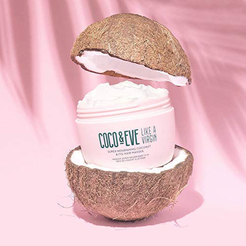 Coco & Eve Like a Virgin Hair Masque - Coconut & Fig Hair Mask for Dry Damaged hair with Shea Butter & Argan Oil for Hair Repair & Hydration | Deep Conditioning Mask Hair Treatment (212 ml)