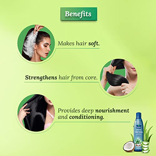 Parachute Advansed Aloe Vera Enriched Coconut Hair Oil | For Strong, Soft & Silky Hair| Deep Nourishment & Conditioning| All hair Types| 8.4 Fl.oz., Indian Hair Oil