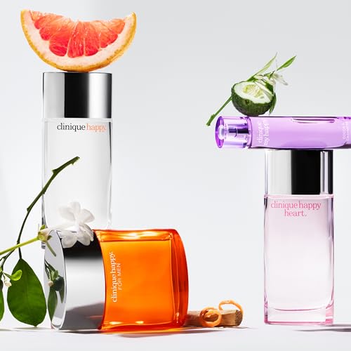 Clinique Happy Eau de Parfum Spray | Notes of Grapefruit, Bergamot, Hawaiian Wedding Flower + Spring Mimosa | Perfumes for Women, Mini Travel Size, 0.34 Fl Oz