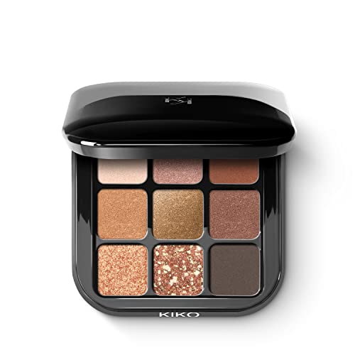 Kiko Milano Glamour Multi Finish Eyeshadow Palette 02 | Palette With 9 Eyeshadows In Different Finishes