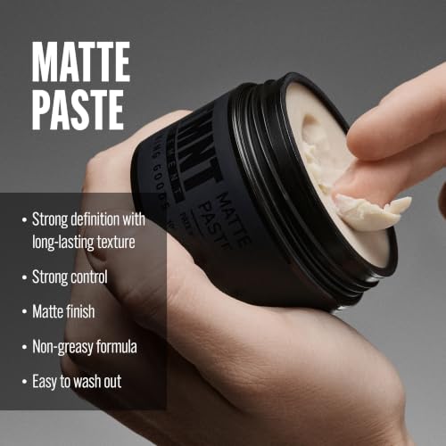 STMNT Grooming Goods Matte Paste 3.38 oz | All Day Strong Hold & High Volume | Hair Clay Paste For Men | Non-Greasy Formula | Texture Paste for Hair | Ideal for Dry & Damp Hair | Mens Hair Styling