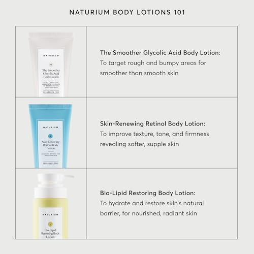 Naturium Bio-Lipid Restoring Moisturizing Body Lotion with Shea Butter, Fragrance Free, 14 oz