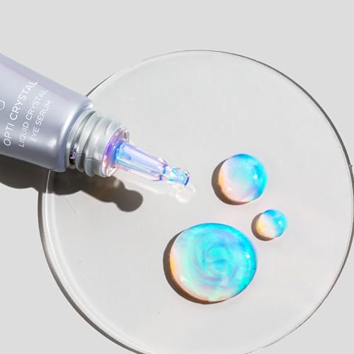 COSMEDIX Under Eye Serum for Dark Circles & Puffiness, Opti Crystal - Lifting & Firming Liquid Serum for Fine Lines & Wrinkles - Brightening, Moisturizing, & Hydrating Anti Aging Eye Puffy Bags Serum