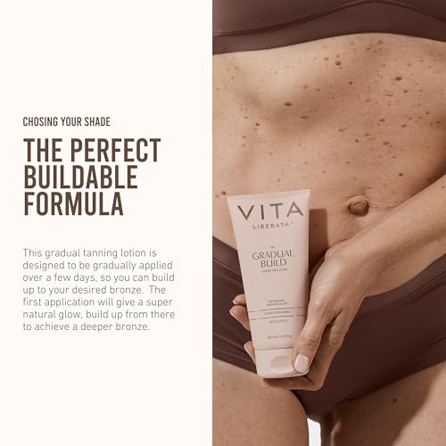 VITA LIBERATA Fabulous Gradual Tanning Lotion - Buildable Formula, Sun-Kissed Tan, Untinted For Minimal Transfer, Lasting Finish, Formulated with Hyaluronic Acid, 6.76 lf.oz