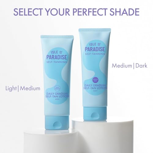 Isle of Paradise Daily Self-Tan Lotion, Gradual Self Tanner, 6.25 Oz