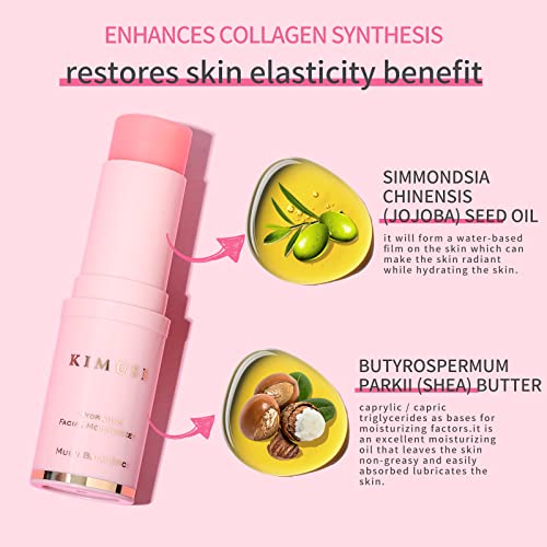 KIMUSE Multi Balm Stick, All-in-One Face, Lip, Eye & Neck Hydrating Balm