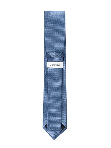 Calvin Klein Men's HC Modern Gingham Tie, Sky Blue, Regular