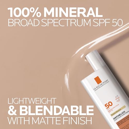 La Roche-Posay Ultra-Light, Tinted Mineral Sunscreen for Face SPF 50, Light