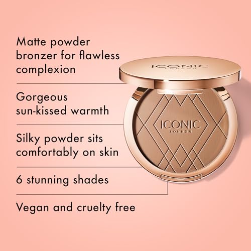 ICONIC LONDON Ultimate Bronzing Powder | Medium, Matte Finish, 0.59 Oz