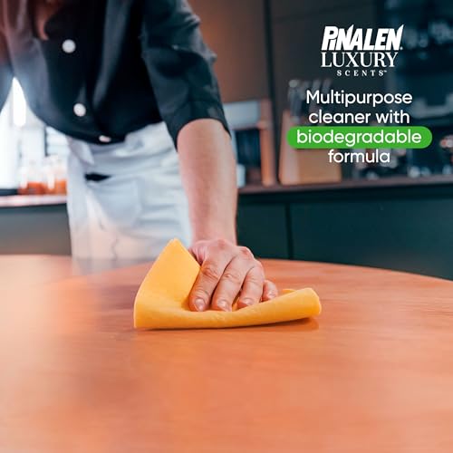 PINALEN Luxury Scent Liquid Multipurpose Cleaner - Deep Cleans, Long Lasting Scent - Multisurface Bathroom & Kitchen Cleaner Supplies - Opulence Bloom (28 Fl. Oz)