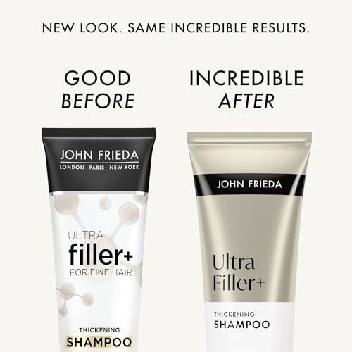 John Frieda ULTRAfiller+ Thickening Shampoo, Biotin & Hyaluronic, 8.3 fl oz