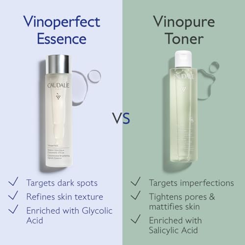 Caudalie Vinoperfect Brightening Essence, Glycolic Acid Toner - 150 mL