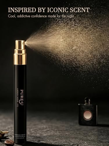 PUREU Pheromone Perfume for Women - Long Lasting Warm Amber Vanilla Gourmand Scent, Intensely Concentrated Extrait de Parfum Spray Oil, Travel Size for Romantic Date Night, 0.41 fl. oz (12ml)