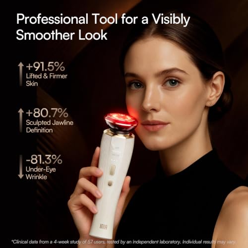 INIA 3-in-1 Red Light Therapy Beauty Device for Face & Neck Skincare