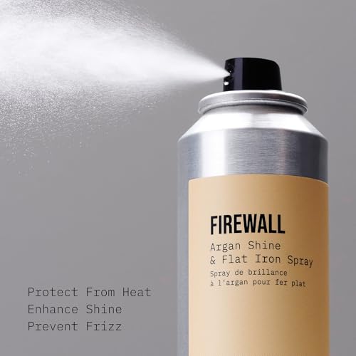 AG Care Firewall Argan Shine & Flat Iron Spray Heat Protectant and Maximum Shine Spray, 5 Oz