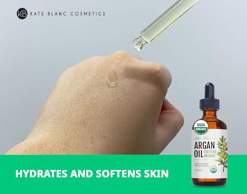 Kate Blanc Cosmetics Argan Oil for Hair, Face & Skin from Morocco (4oz)