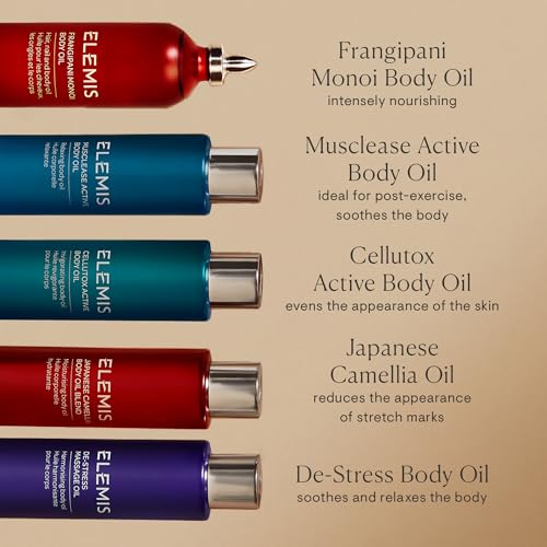 ELEMIS Massage Oil, Fast Absorbing, Deeply Penetrating Body Oil with Essential Oils, Moisturizing Skin Oil, Soothe Muscles, Calm Mind & Revitalize