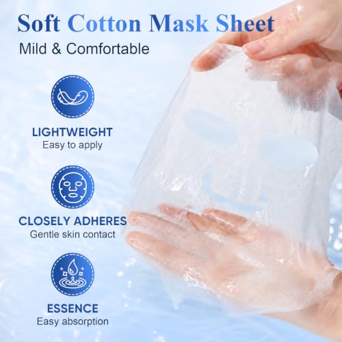 48 Pack Sheet Face Masks Skincare for Women, Moisturizing & Hydrating