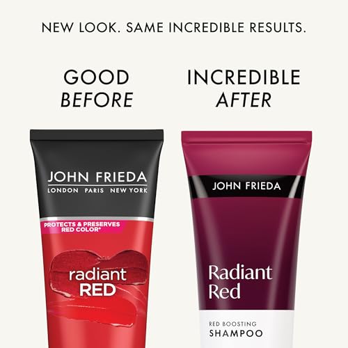 John Frieda Radiant Red Boosting Shampoo & Conditioner Bundle, 2 Pack