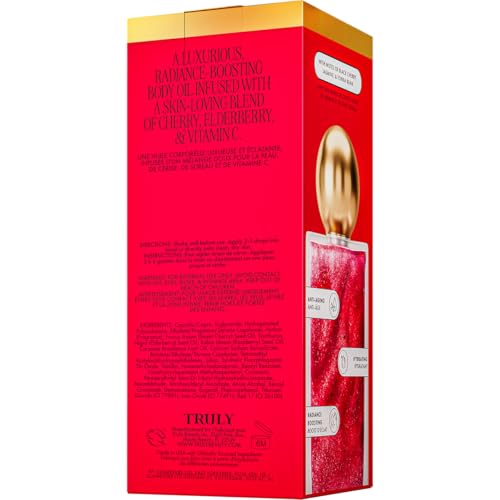 Truly Beauty Cherry Baby Luxury Body Oil | Hydrating Shimmer Oil for Glow