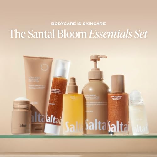 Saltair Nourishing Body Oil | Lightweight Body Glow | Santal Bloom, 4 oz