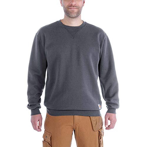 Carhartt Men's Marquette Crewneck Sweatshirt, Carbon Heather, Large
