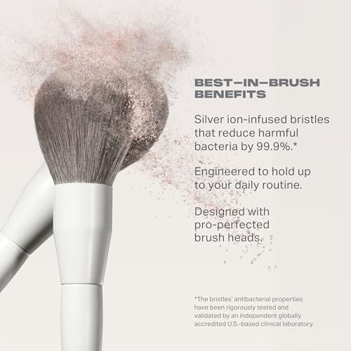 Morphe Best of Blends 8 Piece Makeup Brush Set - Face and Eye Makeup Brushes for Foundation, Concealer, Powder, Blush, Eyeshadow & Brows - Professional Brush Kit (8 ct)