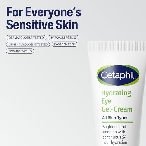 Cetaphil Hydrating Eye Gel-Cream, Hyaluronic Acid Brightening 0.5 fl oz