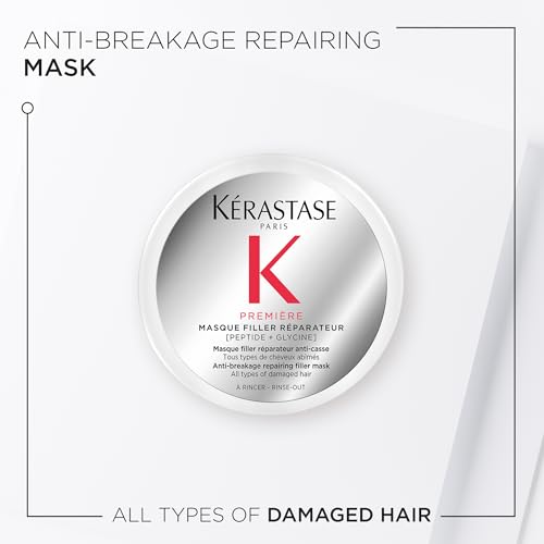 Kerastase Premiere Anti-Breakage Mask - For Breakage & Damaged Hair, Repairs Bonds & Removes Calcium Build-Up, With Glycine and Peptides, 7x Smoother Hair, 2.5 Fl Oz