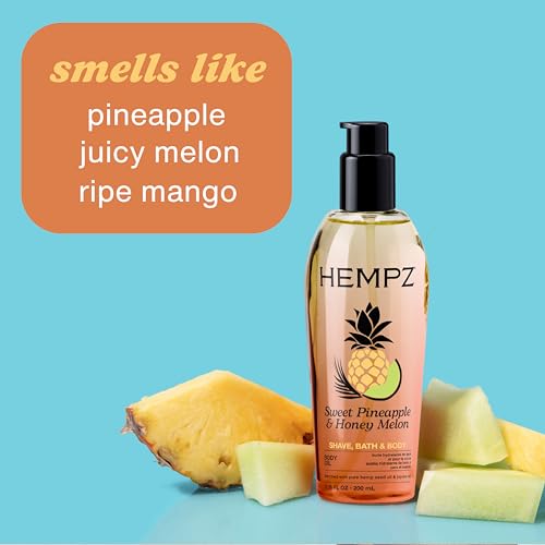 Hempz Sweet Pineapple & Honey Melon Multi-Purpose Body Oil - 6.76 Fl Oz