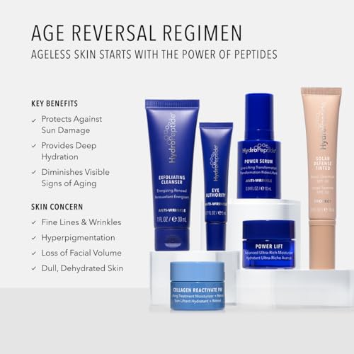 HydroPeptide Age Reversal Regimen Anti-Aging Travel Kit, Daily Skincare Set